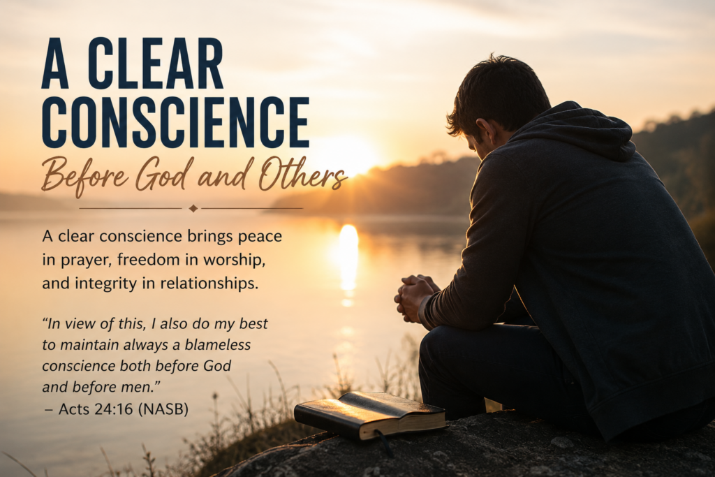 How to Have a Clear Conscience Before God and Others